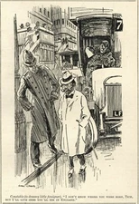 RARE British Cartoon -  ILLUSTRATION USING THE WORD "TICH" - A Very Small Person