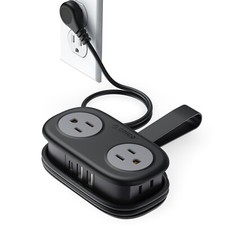Travel Power Strip, ORICO 4 Outlets 3 USB Ports 1 USB C with 4FT ... Fast Ship