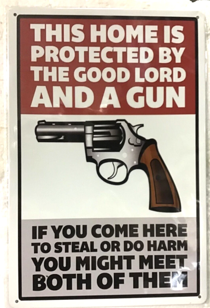 Gun Warning Signs For Home