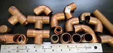 Lot 20 pcs Plumbing Pipe And Adapters Mueller B&K Copper