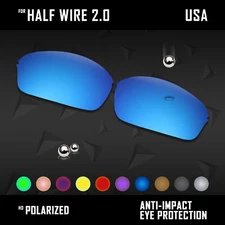 Anti Scratch Polarized Replacement Lot Lens for-Oakley Half Wire 2.0 Options