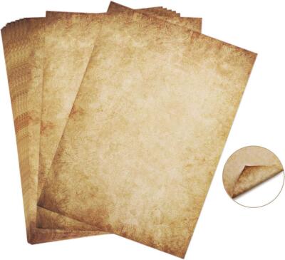 60 Blatt Schreibpapier Designpapier Old Look DIN A4 100 G/M² Absofine DIY