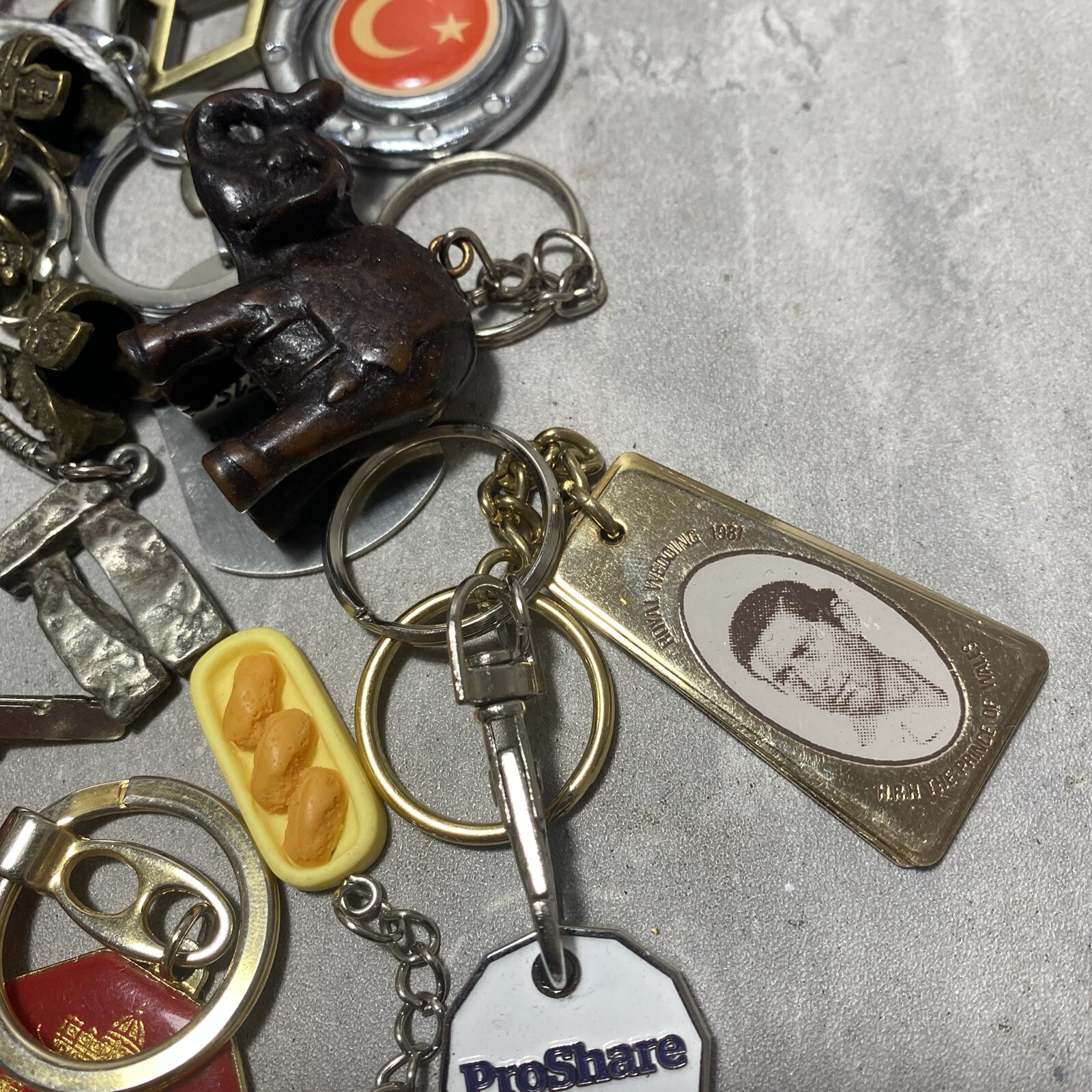 JOB LOT Keyrings Key Fobs Vintage & Modern Places Parrot Koala King