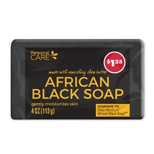 African Black Soap with Nourishing Shea Butter, 4 oz. Bar