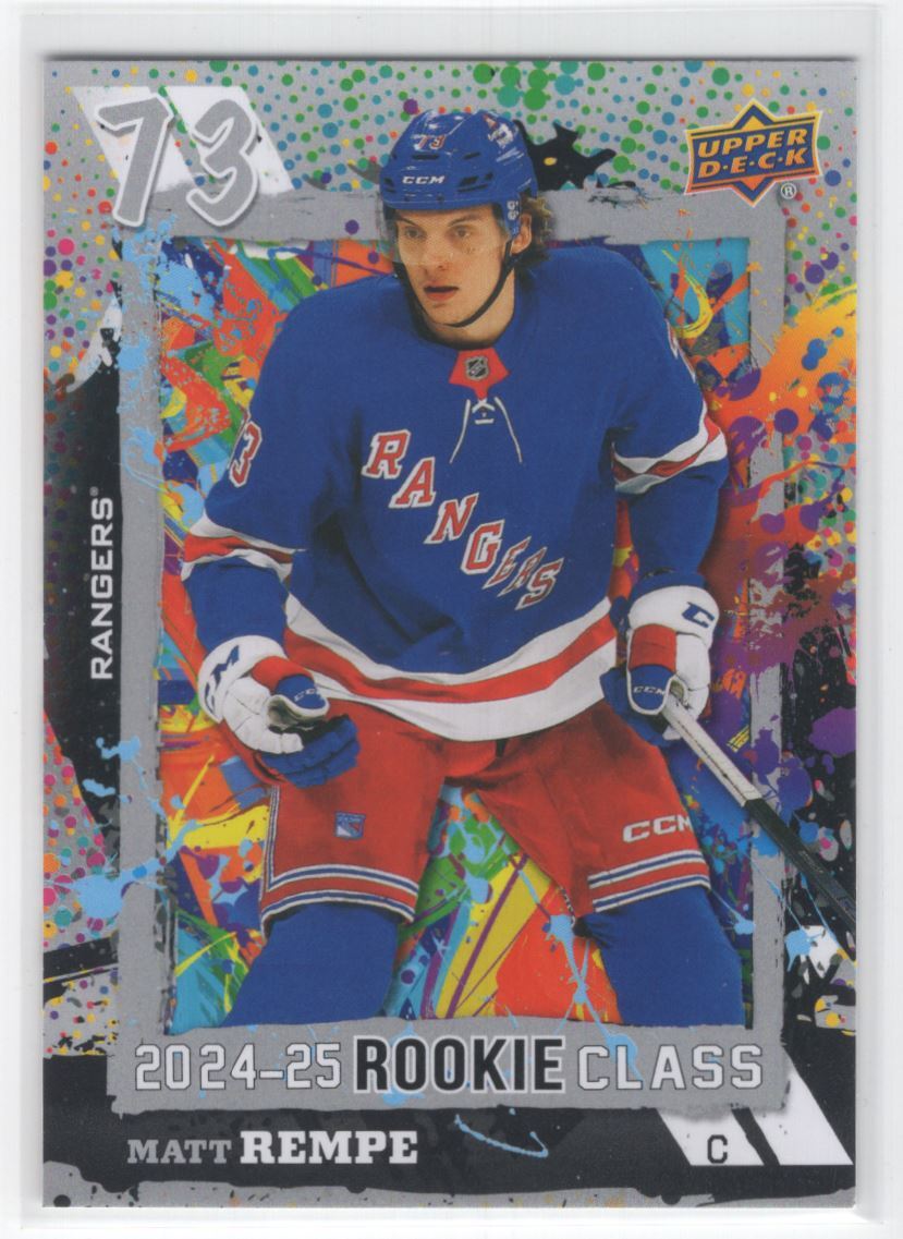 #RC-3 2024-25 Upper Deck Rookie Commemorative Class Matt Rempe Rookie New York