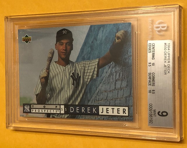 DEREK JETER 1994 Upper Deck Top Prospects BGS 9 MINT W 2 X 10s Card