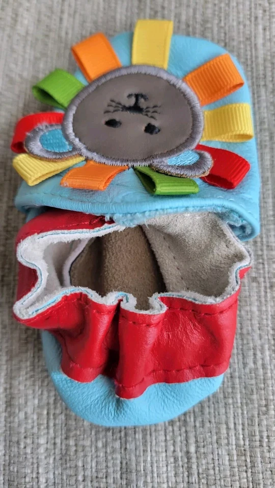 Zapatos Infantiles Mud Pie Lion Talla 0-6 Meses Foto 3 de 4