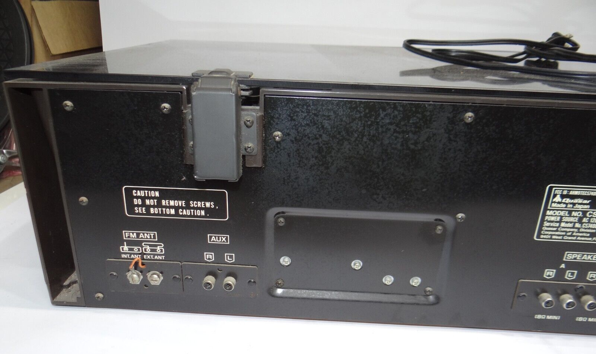 Vintage Quasar Integrated Audio System CS7400 Turntable