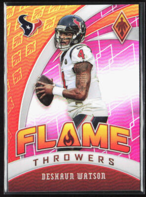 2020 Panini Phoenix Deshaun Watson Flame Throwers Pink /199 #9 Texans