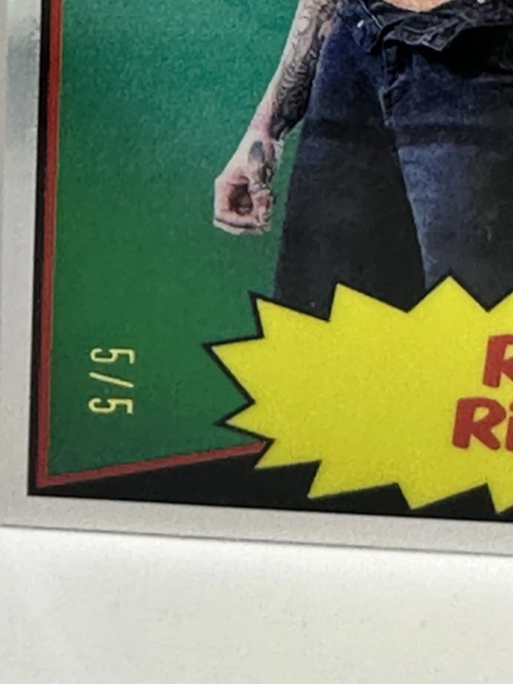 RHEA RIPLEY 2025 Topps Chrome WWE 1985 Red Refractor #85TC-RR 5/5 Foto 2 de 3