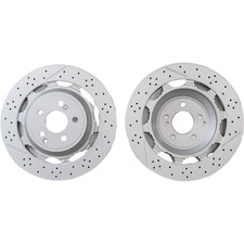 2x Rear Brake Rotors A2224232012 For Mercedes-benz S63 S65 W560 S450 S650 Amg