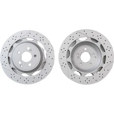 2X Rear Brake Rotors A2224232012 for Mercedes-benz S63 S65 W560 S450 S650 AMG