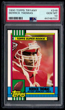 1990 TOPPS TIFFANY #248 DERRICK THOMAS - KC CHIEFS - PSA 10 GEM MINT  #44748707