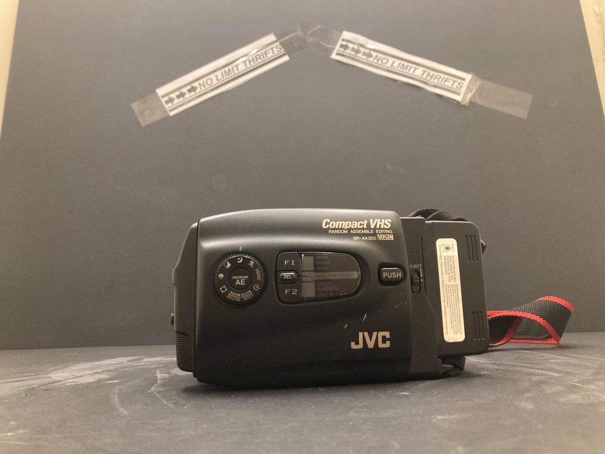 Vintage JVC Compact VHS GR-AX350 Film Video Camera Camcorder Vintage JVC Compact VHS GR-AX350 Film Video Camera Camcorder