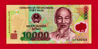 SCARCE 10,000 DONG 2019 VIETNAM UNC COLORFUL POLYMER NOTE (Pick-119L) Prefix RZ