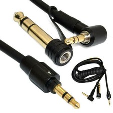 TRS 1/8" 3.5mm Male Plug to 6.35mm Male 3.5 Audio Adapter Cable Cord Converter