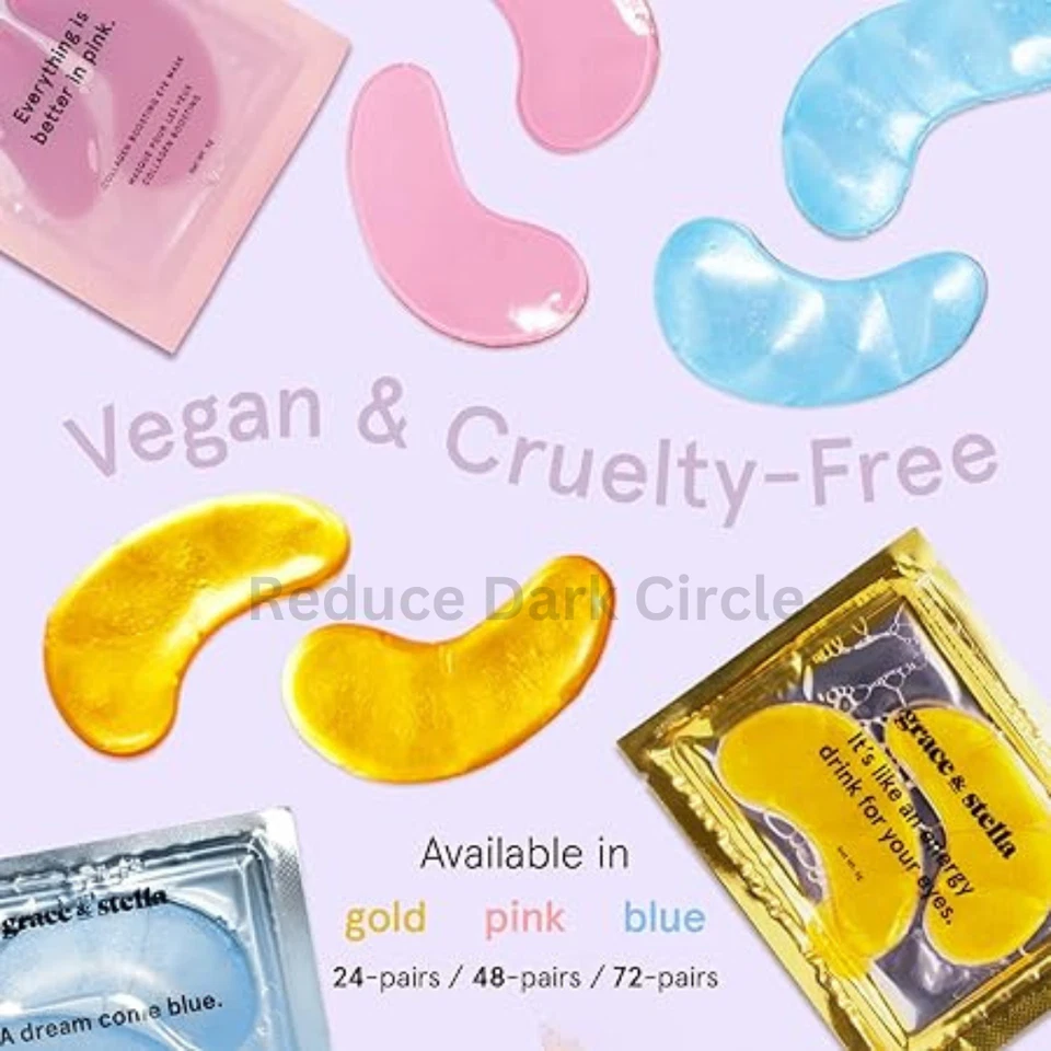 Grace & Stella Gold Under Eye Mask - 24 Pairs, Vegan Self Care, Gifts for Women - Image 3 of 4
