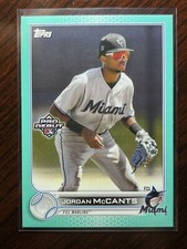2022 Topps Pro Debut Jordan McCants Aqua Base Parallel SP #/75 Marlins
