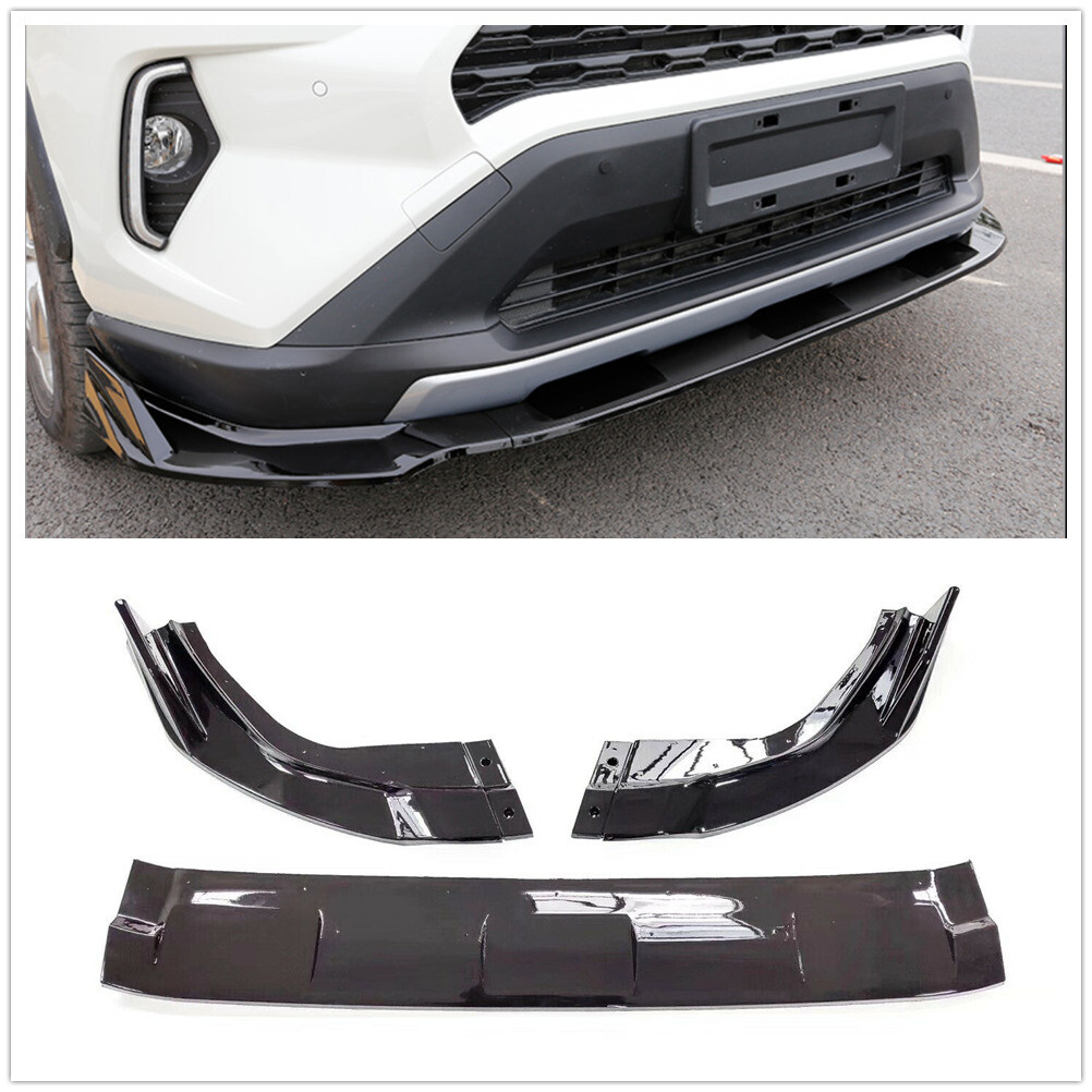 3 Pcs Fts for RAV4 2019-2022 Front Bumper Lp Chn Spoler Spltters Body Kts | eBay