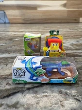 Zuru & Nickelodeon Mini Toys Lot OF 3  - Robo Alive Rugrats Angelica Sponge Bob 