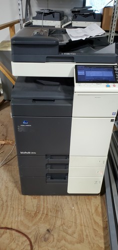 Konica Minolta Bizhub 364e B&W Copier Printer Scanner Fax with finisher