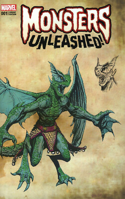 Monsters Unleashed #1 New Monster Wraparound Variant Marvel 