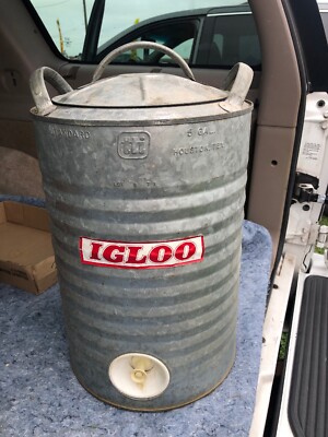 metal igloo cooler