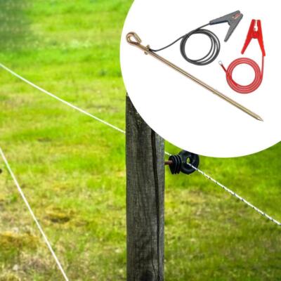 3 Stück Erdungsstab Profi Antennen Tragbar Elektrozaun Draht