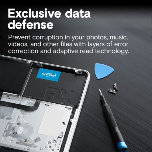 Crucial BX500 3D NAND SATA3 2.5-inch SSD 540/500MB/s - 240GB/500GB/1TB/2TB/4TB - Picture 3 of 12