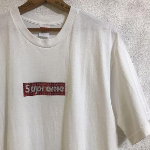 Supreme Swarovski Box Logo Tee White L 