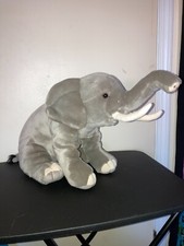 2013 FAO Schwarz Toys "R" Us 24" Realistic Elephant Plush Toy Stuffed Animal