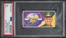 1966 Lyons Maid Famous People Yuri Gagarin #48 PSA 7