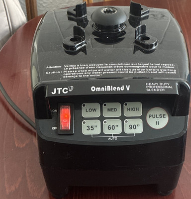 JTC OmniBlend V Standmixer Schwarz, Impulsfunktion, 3 Geschwindigkeiten