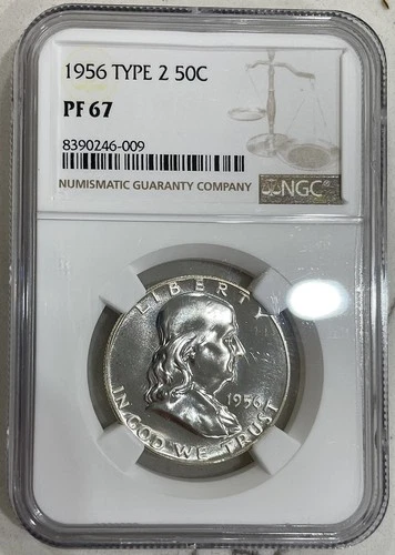 1956 Proof Franklin Half Dollar NGC PF67 High Grade