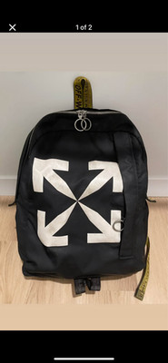 OFF-WHITE   Arrow nylon backpack. Retail $1425