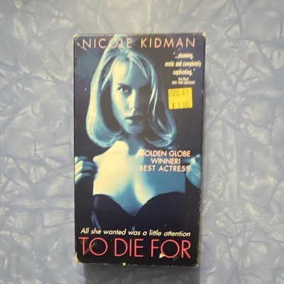 Columbia TriStar To Die For VHS Tape Drama/Thriller R 1995 Kidman Van Sant