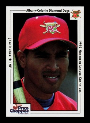 2000 Warning Track Albany-Colonie Diamond Dogs 21 Jose Nunez BXCP03