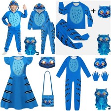 Kids Kpcp Devil Hunters Derpy Tiger Costume T-Shirt Pant Mask Outfit Fancy Dress