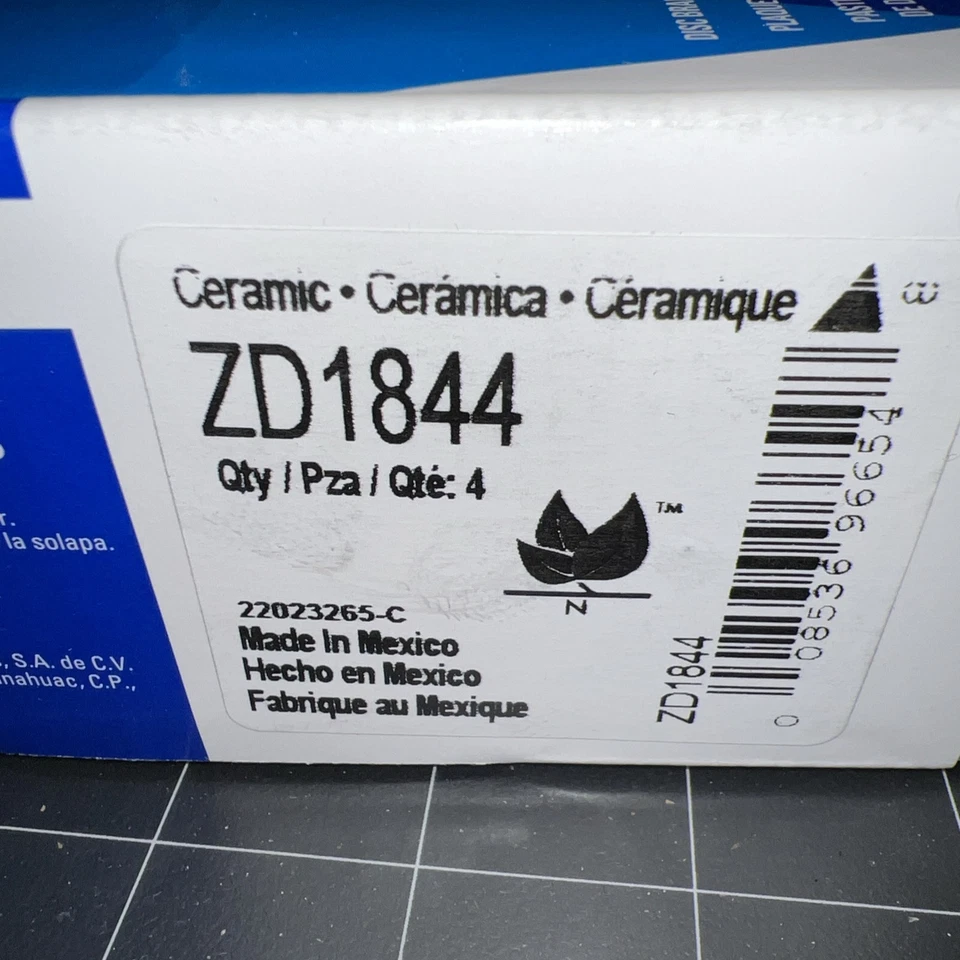 Wagner 陶瓷前刹车片 ZD1844、雪佛兰螺栓、伏特、科鲁兹 16-23 — 第 2/4 张图片