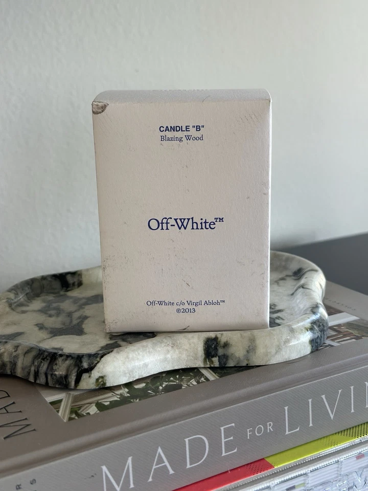 Off-White "B" Blazing Wood 7oz candle made in Italy | NWT - Image 4 of 4