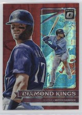 2022 Donruss Optic Diamond Kings Red Pandora Prizm 98/99 Mitch Haniger #12 10q4