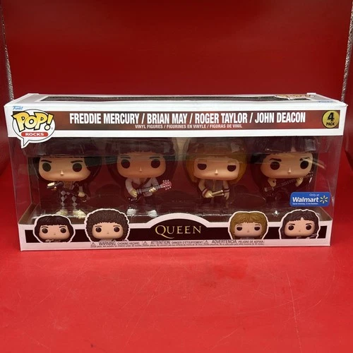 Funko Pop! Rocks Queen Vinyl Figures - FU66844 (Pack of 4)