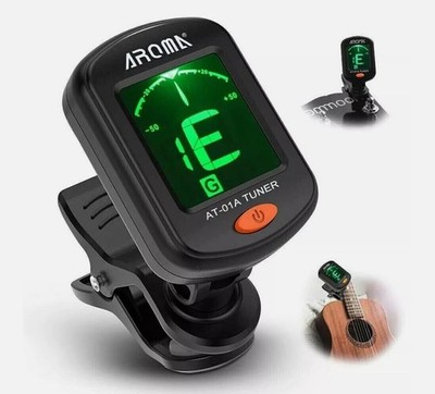 LCD Clip-On Chromatic Guitar Tuner For Acoustic, Electric, Bass And Violin