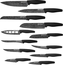 Granitestone NutriBlade 12 Piece Knife Set Nonstick High-Grade Stainless Blades