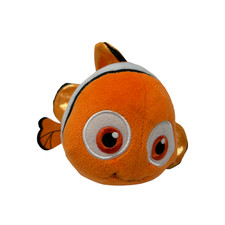 Ty Disney Beanie Babies Finding Dory Nemo Sparkle Plush Pixar Clown Fish 7"