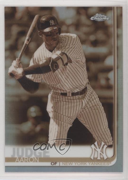 2019 Topps Chrome Sepia Refractor Aaron Judge #100 09t5