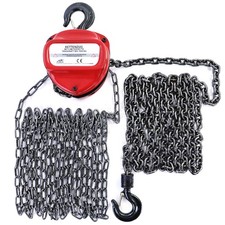 Ramroxx Professionnel Palan à Chaîne 1000 KG – 4 M Hauteur de Levage – Rouge –