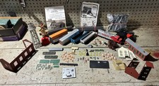 Vintage lot of mixed railway model trains, parts  accessories