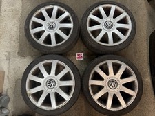 Audi TT 9 Spoke Replica 18” Alloy Wheels 5x100 5x112 Golf Mk4 Bora Leon Octavia