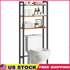Over The Toilet Storage Rack 3-Tier Organizer Space Saving Bathroom Shelf New